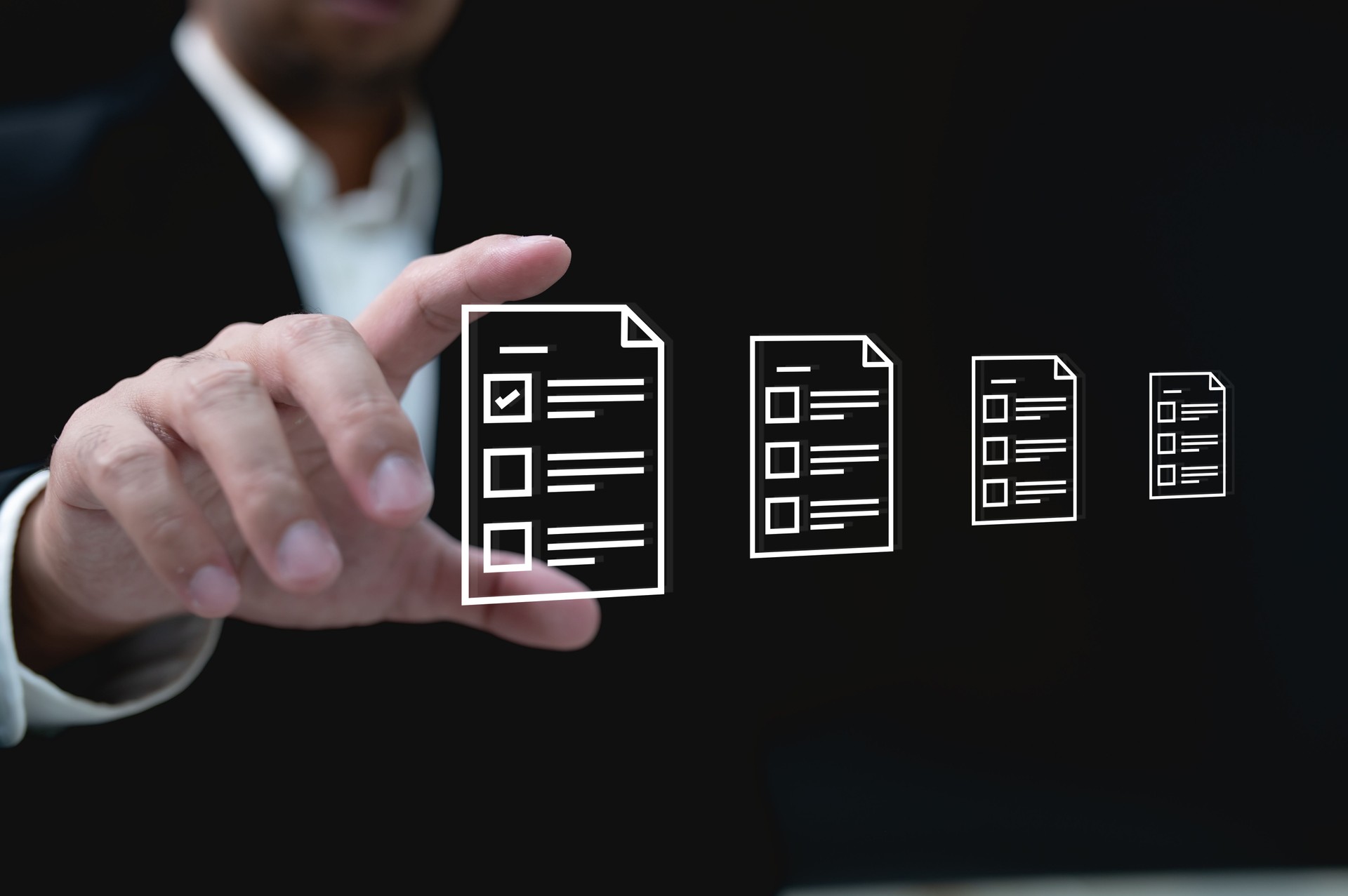 Questionnaire online with checkboxes